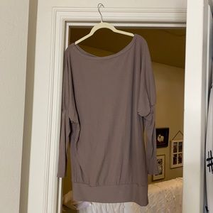 Brown oversized tunic